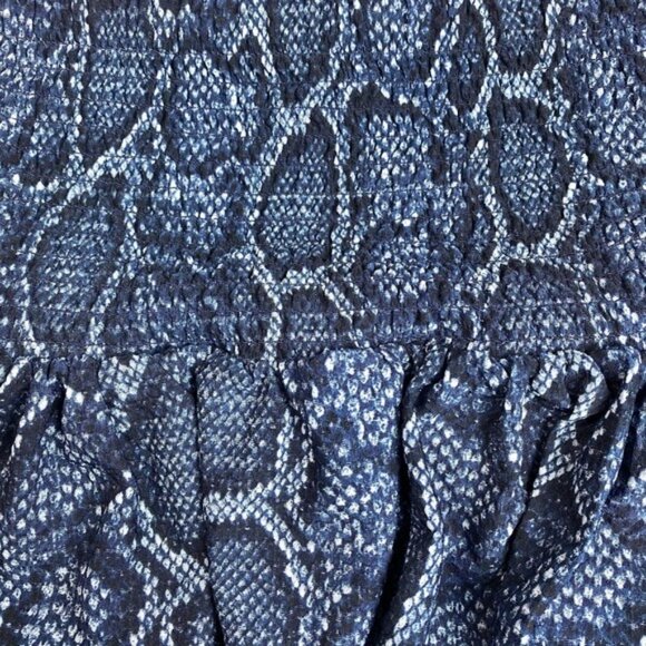 MICHAEL Michael Kors Smocked Python-Print Tiered Skirt Sz XXS - Picture 4 of 5